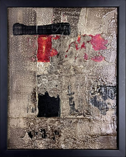 Basalt No. 4 - Original Mixed-Media Abstract Painting | Mixed Media in Paintings by J. Kent Martin