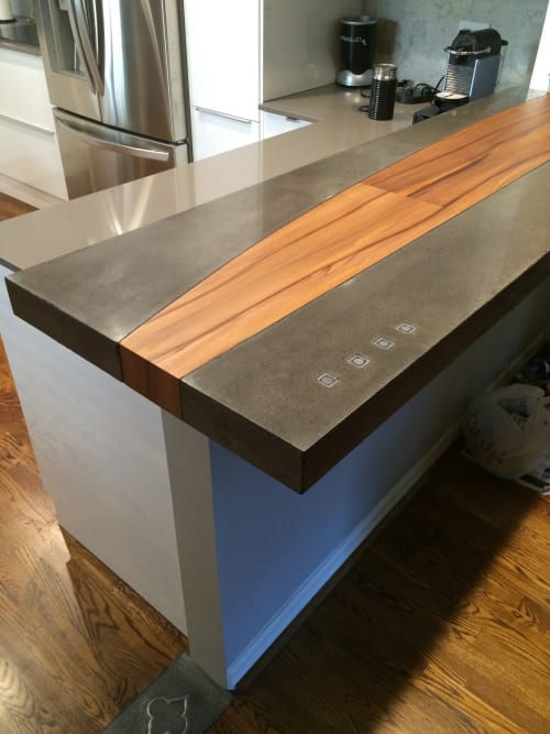 Custom Concrete Countertop By Ardezen Seen At Private Residence