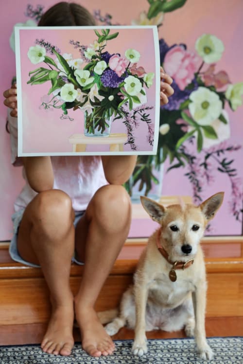 "Flowers Vasette" print | Paintings by Kate Quinn Art