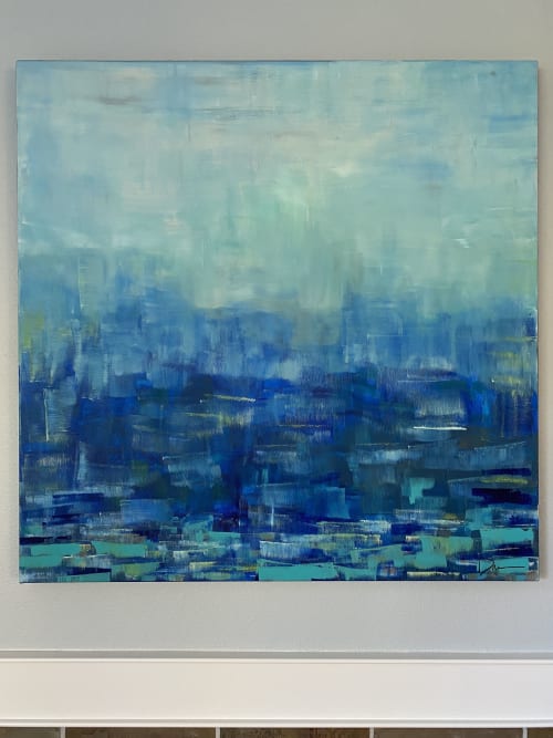 Homage to Blue | Oil And Acrylic Painting in Paintings by Debby Neal Arts