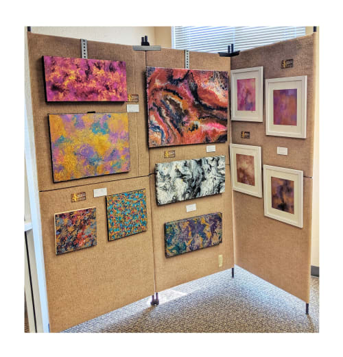 Art on View | Paintings by Soulscape Fine Art + Design by Lauren Dickinson | American National Bank of Texas in Forney