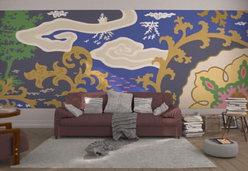 Mansion 2 (Dusk) | Wallpaper in Wall Treatments by Baron Paris Studio
