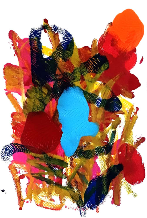 Love, Love Me Do | Oil And Acrylic Painting in Paintings by Cindy Zaglin