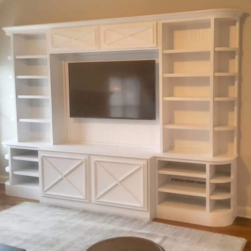 Built In Media Cabinet By Russell Kieselbach Seen At Private