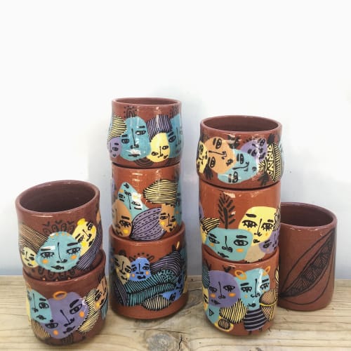 Handmade, handpainted cups | Cups by Kizilkarakovan