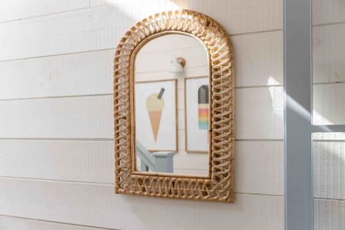 Royal Arch Rattan Mirror | Decorative Objects by Hastshilp