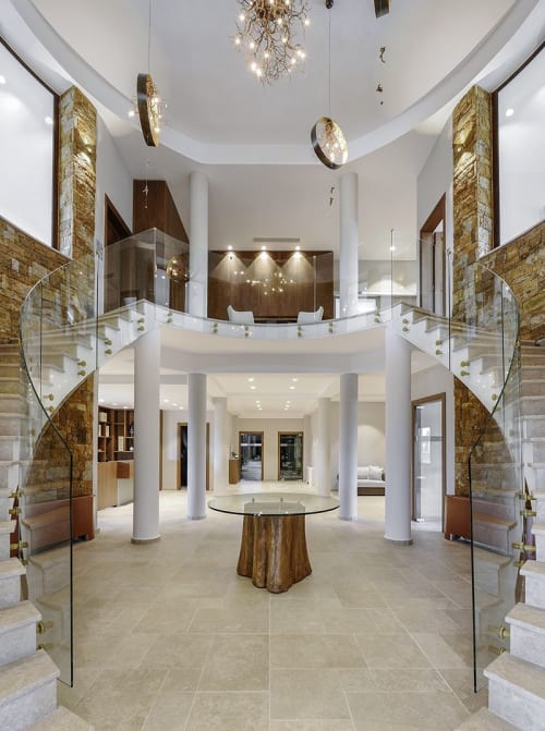 Roots Large + Roots in Circle Large | Pendants by F+M FOS - Anna Maria Fragiskos Bitros | ALPHA ESTATE - KTIMA ALFA in Aminteo