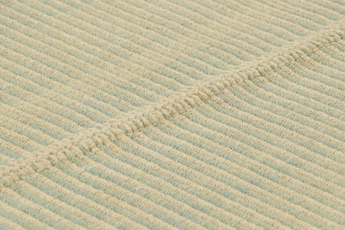 Rug & Kilim’s Contemporary Kilim in Blue and Beige Textural | Rugs by Rug and Kilim