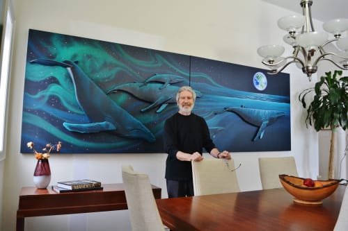 'From a Distance' Interior Mural | Paintings by Richard Stanley