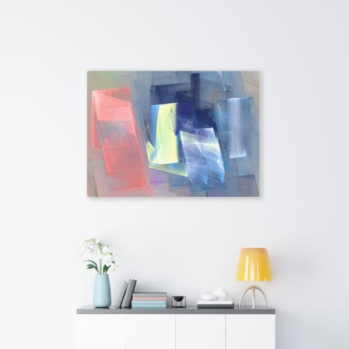 Colortrails 15684 | Oil And Acrylic Painting in Paintings by Rica Belna