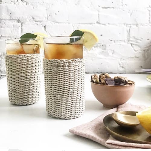 Woven Glass Sleeves DIY KIT | Ornament in Decorative Objects by Flax & Twine