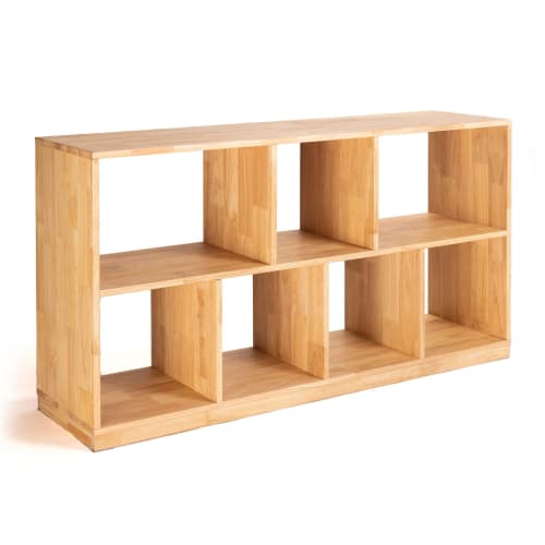 Zuma Para solid wood low open bookcase | Storage by Modwerks Furniture Design LLC