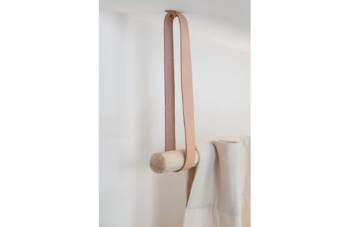 Veg-Tan Leather Suspension Strap | Storage by Keyaiira | leather + fiber | Artist Studio in Santa Rosa