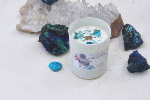 Wonders Crystals Candle | Candle Holder in Decorative Objects by Marie Burgos Design and Collection