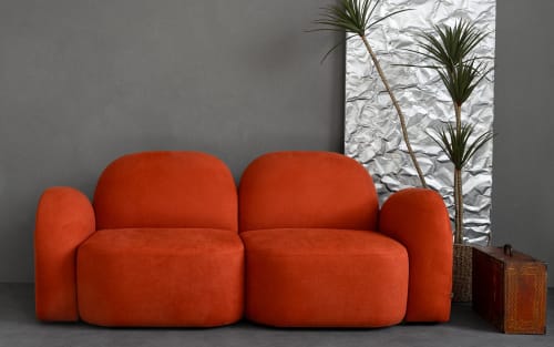 Perk Double Sofa Orange | Couches & Sofas by LAGU