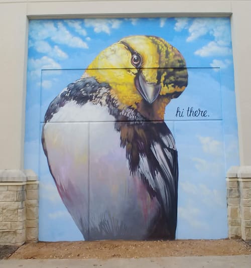 Hi There | Street Murals by Helena Martin | Hill Country Galleria in Bee Cave