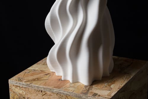 Tornado, 0011, by Yiannis Vogdanis, 3D Printed Ceramic Art | Vases & Vessels by BinaryCeramics
