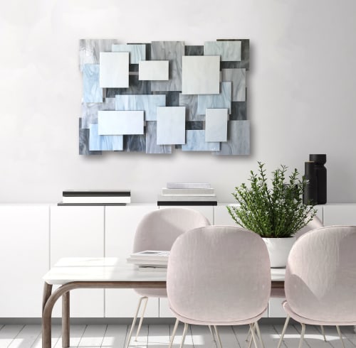 "Glacial XLAP" Glass and Metal Wall Art Sculpture | Wall Sculpture in Wall Hangings by Karo Studios