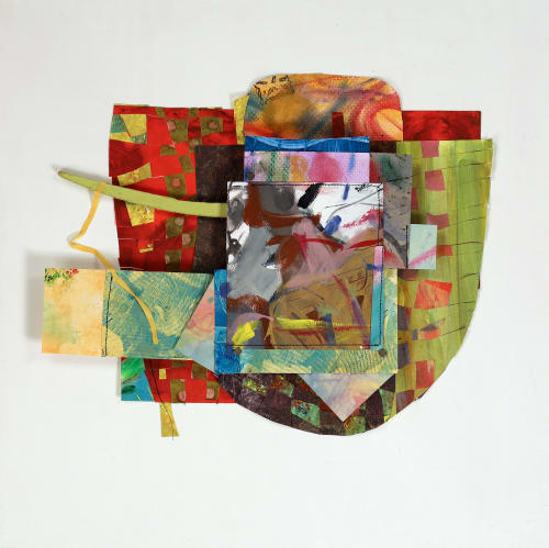 With Pride - one-of-a-kind dimensional collage | Mixed Media by Ellen Schiffman