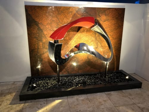 Bridge of LIfe | Public Sculptures by Innovative Sculpture Design | Royal Fern Ct Residence in Houston