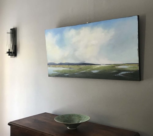 "Marsh Meditation," oil painting | Oil And Acrylic Painting in Paintings by Carrie Megan