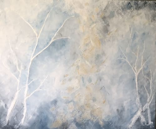 Winter | Oil And Acrylic Painting in Paintings by KARDIMAGO