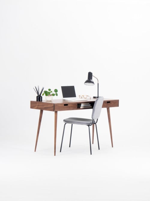 HEIM - Desk for office, mid-century computer desk with drawe | Tables by Mo Woodwork