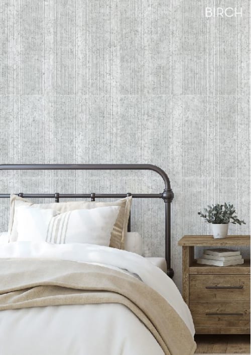 Birch Wallpaper in Grey | Wall Treatments by Eso Studio Wallpaper & Textiles