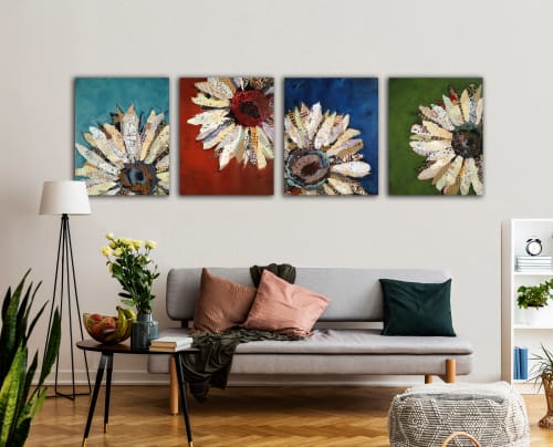 Coming Up Daisies | Mixed Media by Shelli Walters Studio