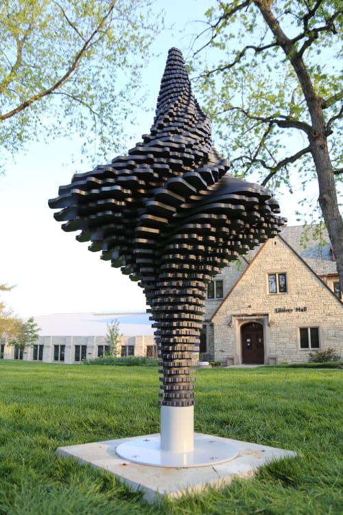 Ad Infinitum | Public Sculptures by Virginia Kistler | University of Saint Francis in Fort Wayne
