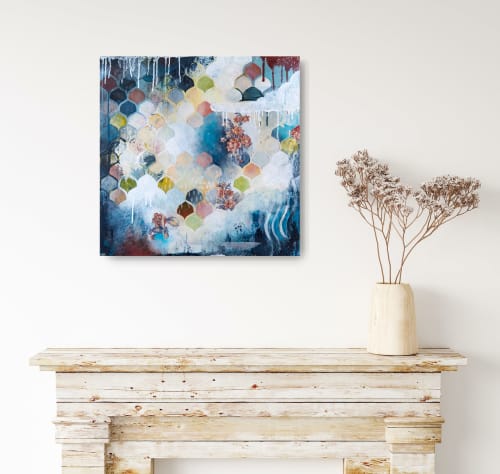 Cloud Garden - 24"x24" Original Painting | Paintings by Heather Robinson