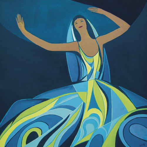 Multi 2. Original Oil Painting on Gallery Canvas | Oil And Acrylic Painting in Paintings by Judy Mayer-Grieve