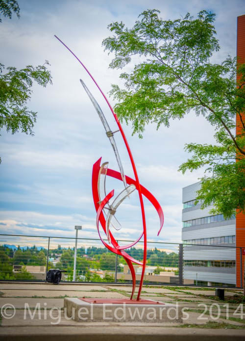 Ascent sculpture | Public Sculptures by Miguel Edwards | Bellevue City Hall in Bellevue