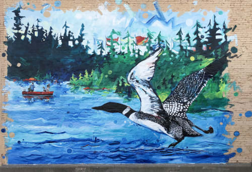Loon of Chisholm | Street Murals by Adam Swanson