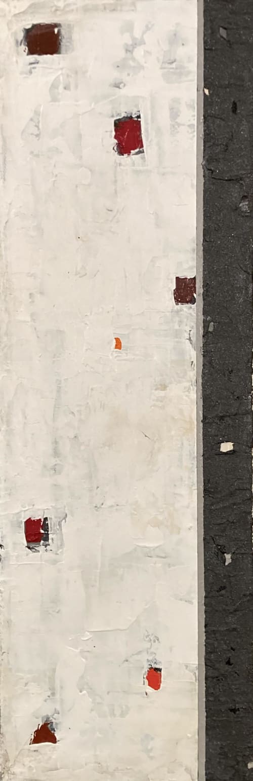 6x18 Abstract study, "Spilling Over" on canvas, unframed | Oil And Acrylic Painting in Paintings by JD Logan Fine Art