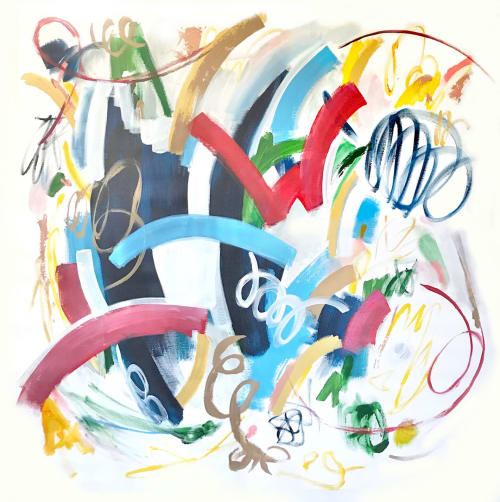 SOLD - 'ZEiTGEiST' abstract painting by Linnea Heide | Paintings by Linnea Heide contemporary fine art