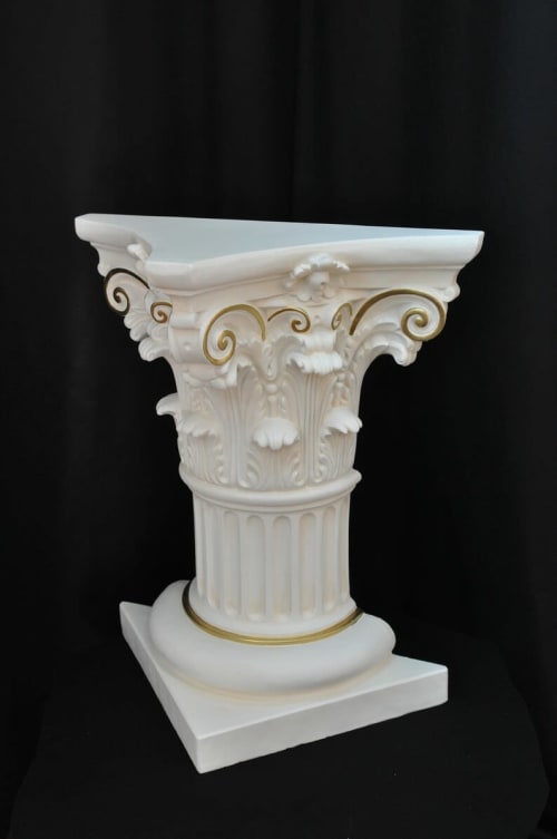 Ionic column Triangle all Hand made in Europe art Luxus | Furniture by ultimate European
