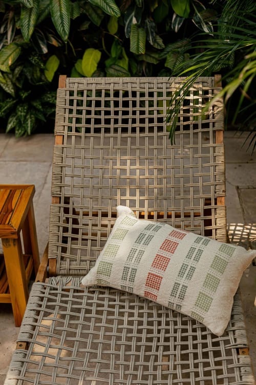 Magdalena Lumbar Pillow Cover | Pillows by ZUAHAZA | Casa Jaguar Cartagena in Cartagena de Indias