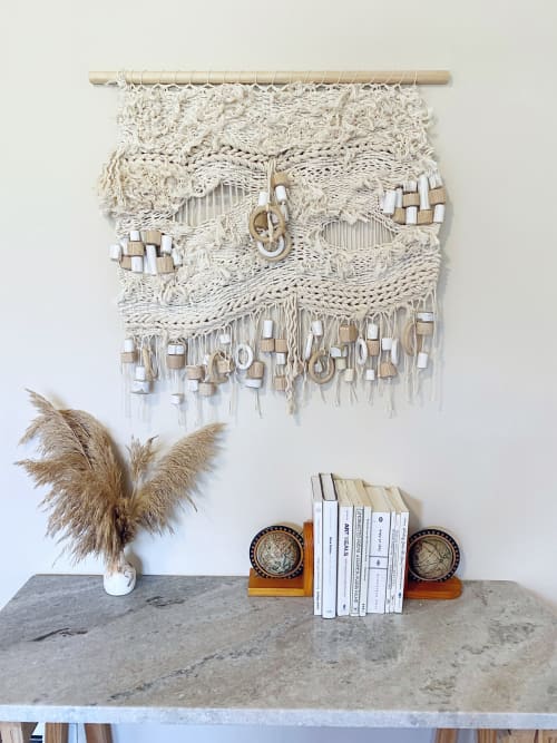 Sculptural Nautical Inspired Weaving | Macrame Wall Hanging in Wall Hangings by Emily Barton Design