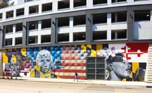 Anthem Mural | Murals by Jahru | Anthem House in Baltimore