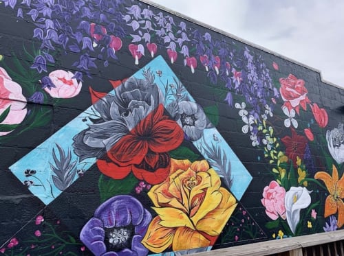 Flower wall | Street Murals by TMAmurals | Walden Bar in Nashville