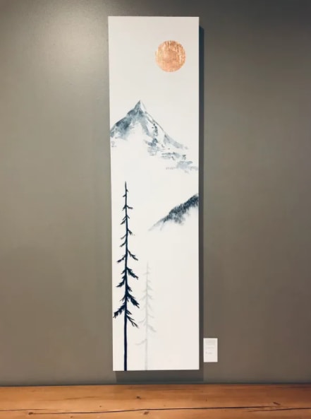 Community- Contemporary Canadian Landscape Painting | Paintings by Aimy Van der linden | Good Earth Coffeehouse - Calgary City Hall in Calgary