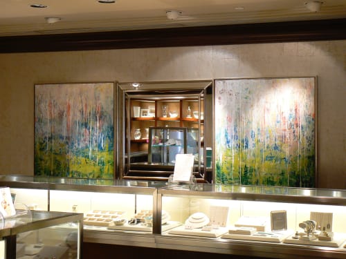 Commission Tiffany & Co. | Oil And Acrylic Painting in Paintings by Andrea Bonfils | Tiffany & Co. in London