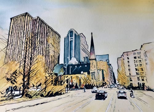 Laurier and Elgin | Paintings by Maurice Dionne FINEART