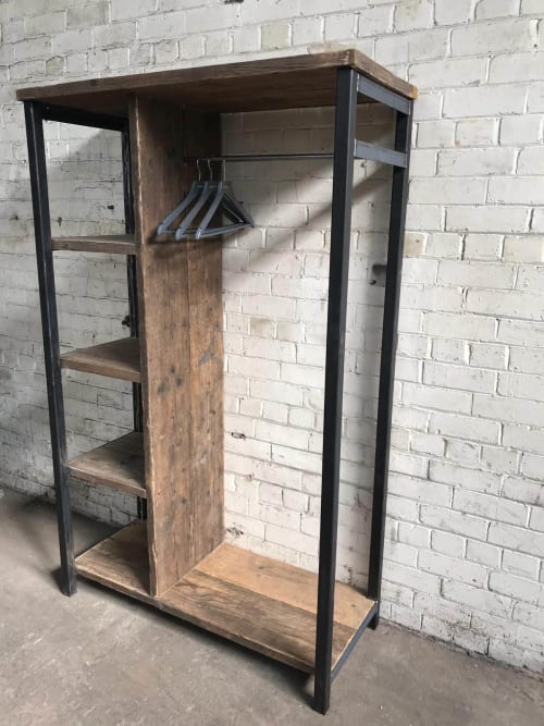 Industrial style open wardrobe by Pugiipug seen at Private Residence, Sheffield | Wescover
