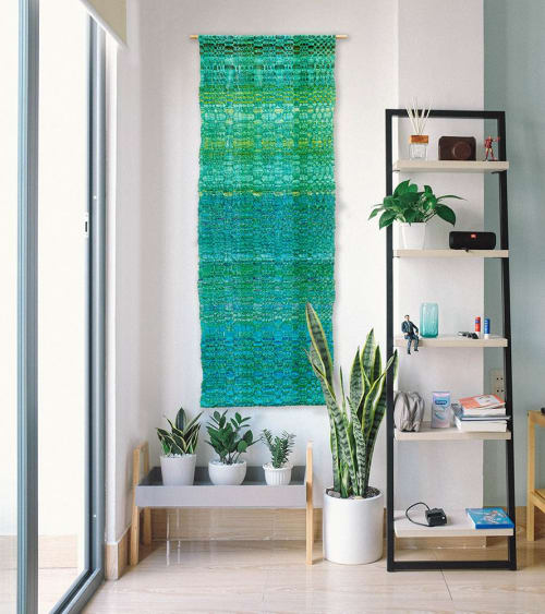 Water Reflection Weaving | Wall Hangings by Doerte Weber