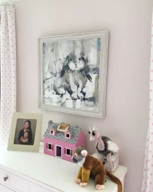 Bunny Painting | Paintings by Gina Brown