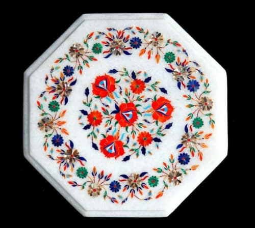 white marble table, coffee table, end table, tabletop | Tables by Innovative Home Decors