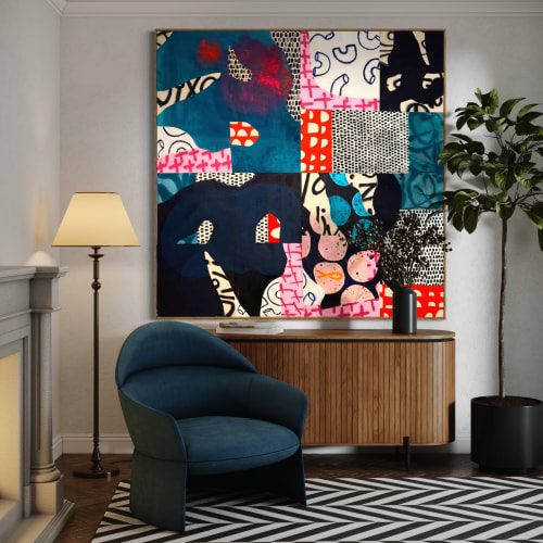 Tetris | Mixed Media by Sarah Finucane