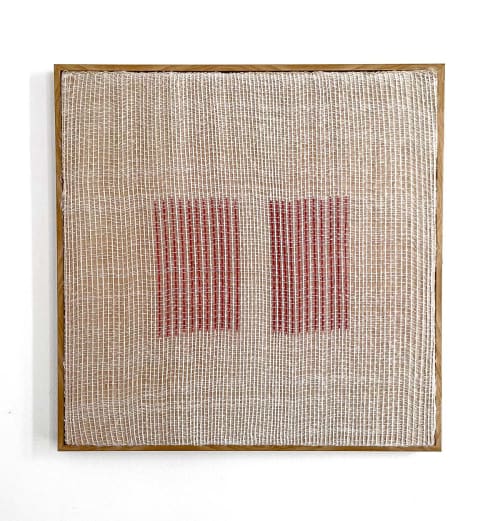 Starting Over Series - Minimalist Fibre & Ink Tapestry | Wall Hangings by Cheyenne Concepcion